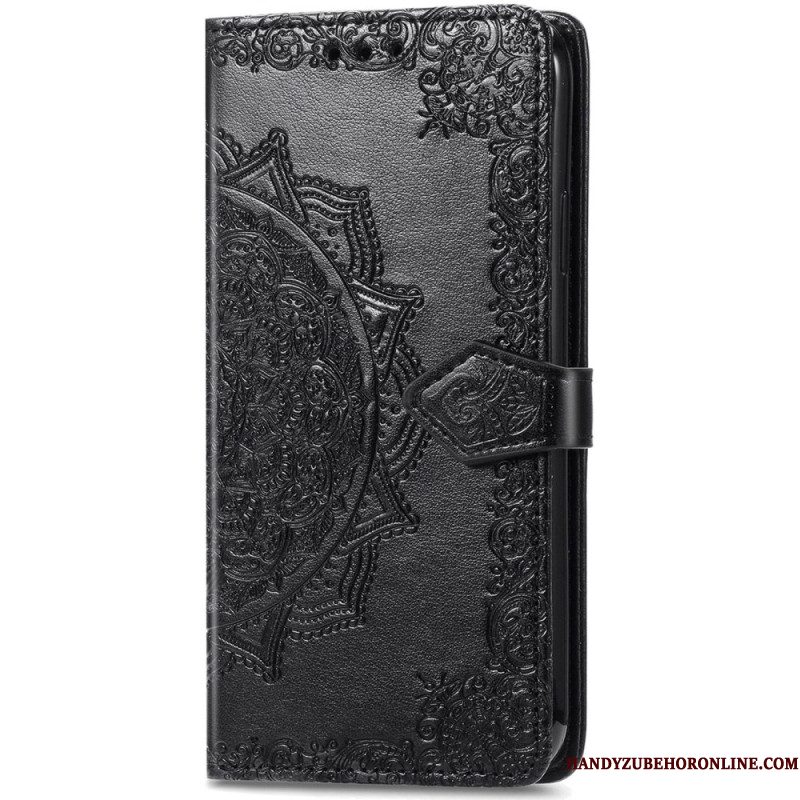 Leren Hoesje Xiaomi Redmi Note 14 5g Barokmandala Bescherming Hoesje