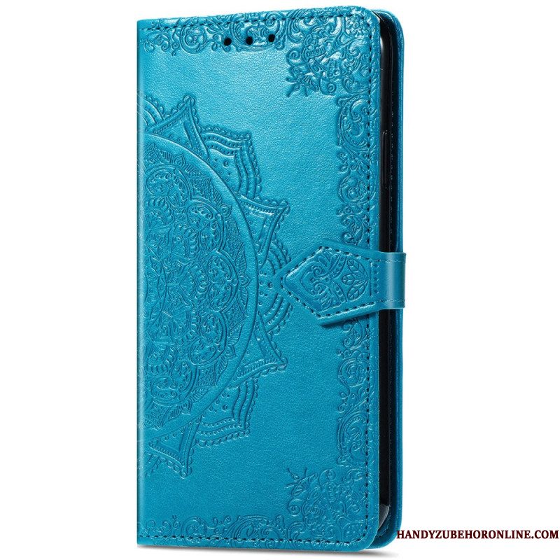 Leren Hoesje Xiaomi Redmi Note 14 5g Barokmandala Bescherming Hoesje