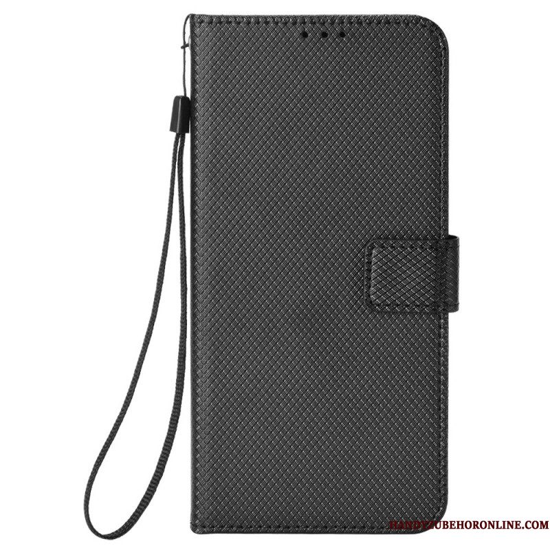 Leren Hoesje Xiaomi Redmi Note 14 5g Diamanttextuur