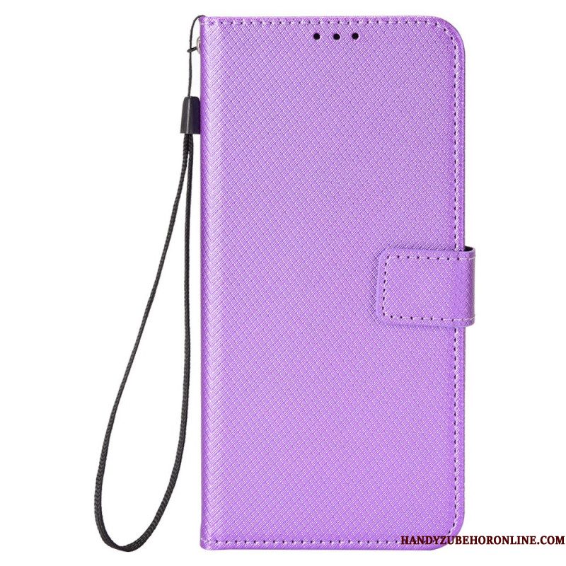Leren Hoesje Xiaomi Redmi Note 14 5g Diamanttextuur