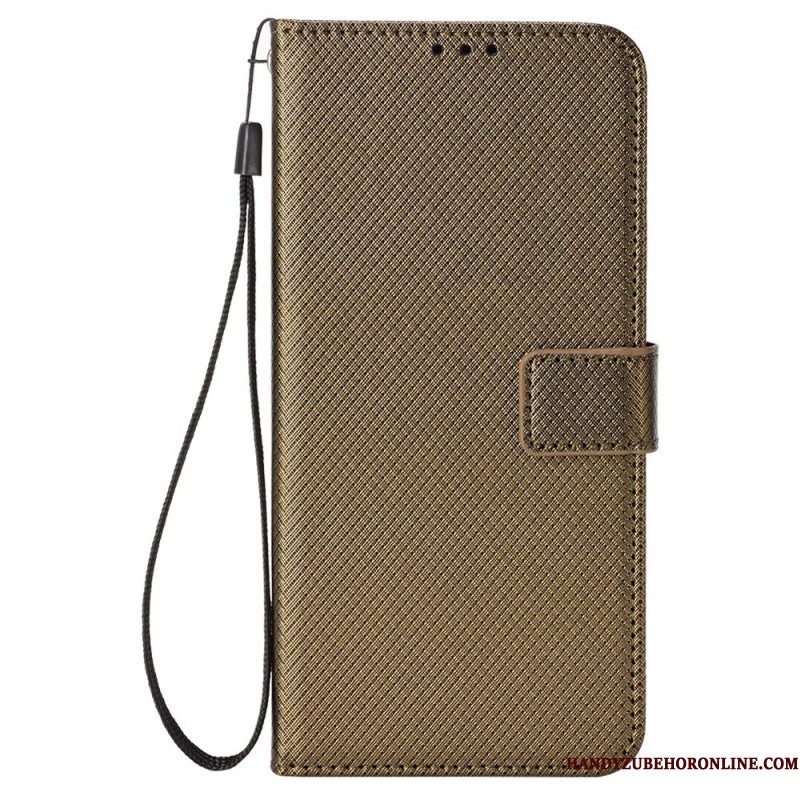 Leren Hoesje Xiaomi Redmi Note 14 5g Diamanttextuur