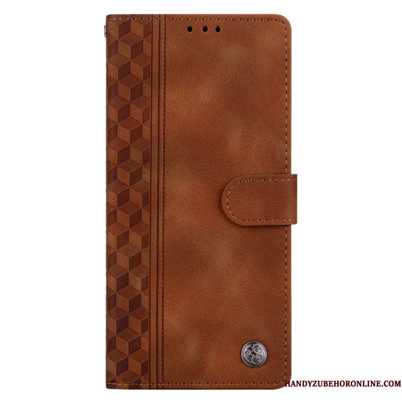Leren Hoesje Xiaomi Redmi Note 14 5g Frieze En Klinknagels
