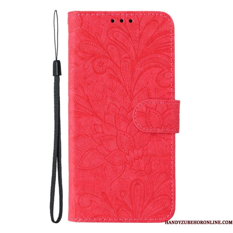 Leren Hoesje Xiaomi Redmi Note 14 5g Kanten Mandala Bescherming Hoesje