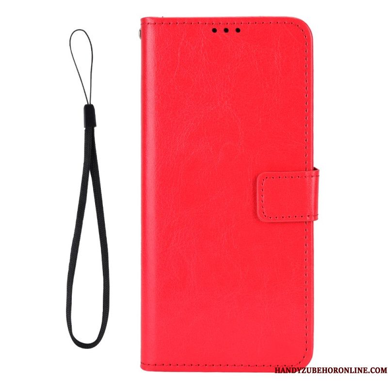 Leren Hoesje Xiaomi Redmi Note 14 5g Opvallend Imitatieleer Bescherming Hoesje