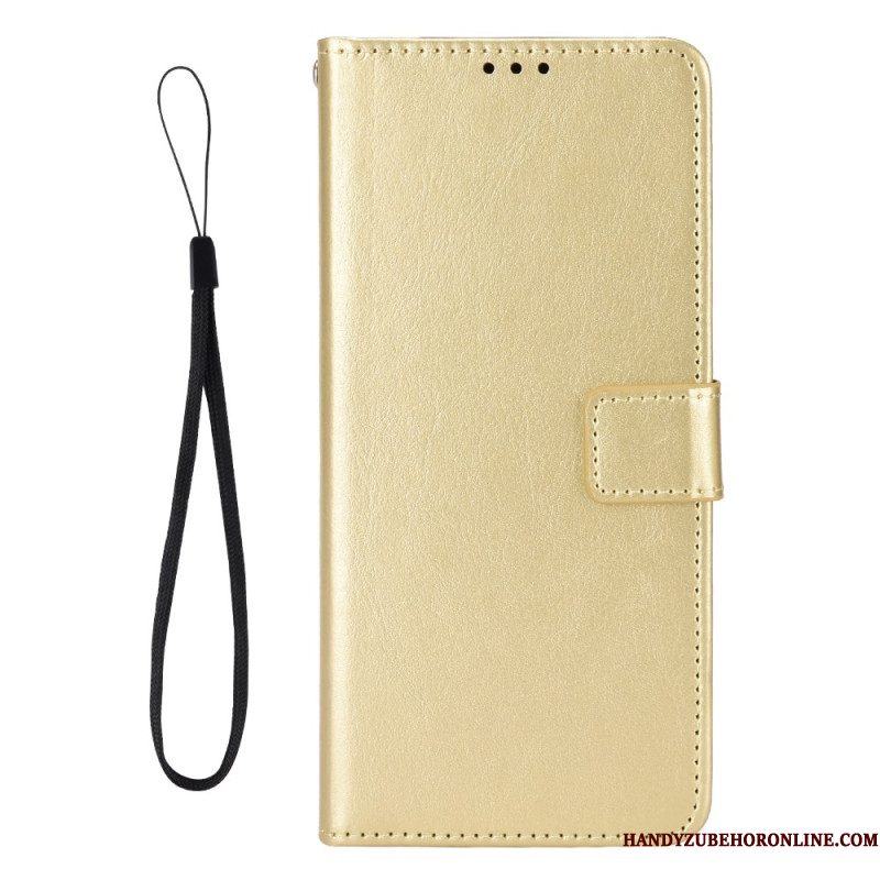 Leren Hoesje Xiaomi Redmi Note 14 5g Opvallend Imitatieleer Bescherming Hoesje
