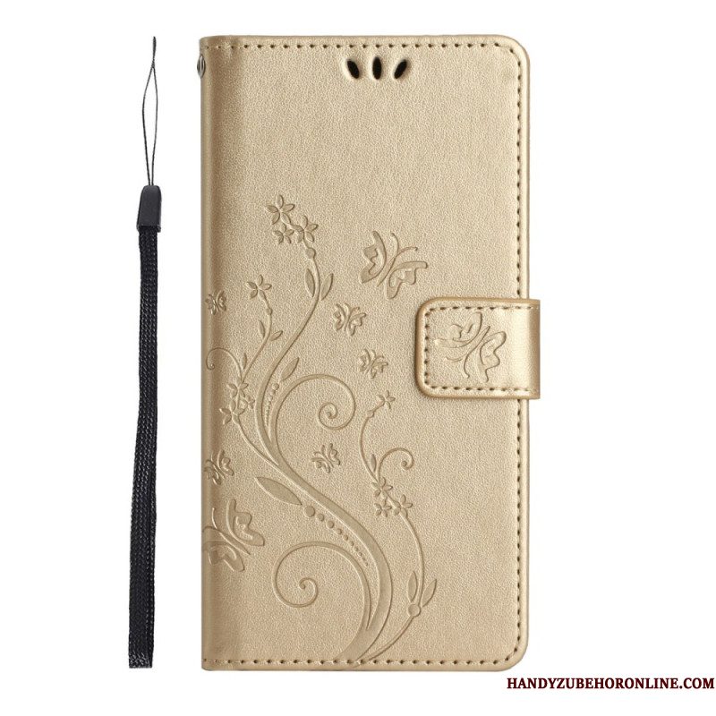 Leren Hoesje Xiaomi Redmi Note 14 Pro 4g Bloemetjes