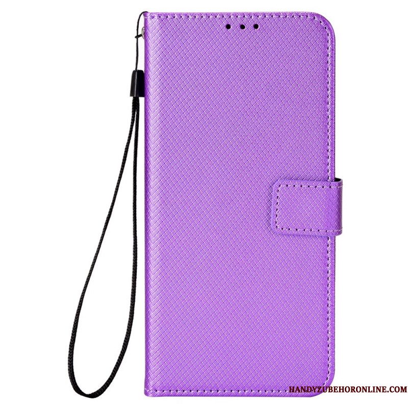 Leren Hoesje Xiaomi Redmi Note 14 Pro 4g Diamanttextuur