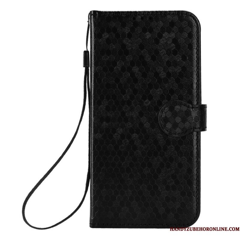 Leren Hoesje Xiaomi Redmi Note 14 Pro 4g Glanzende Gewichten