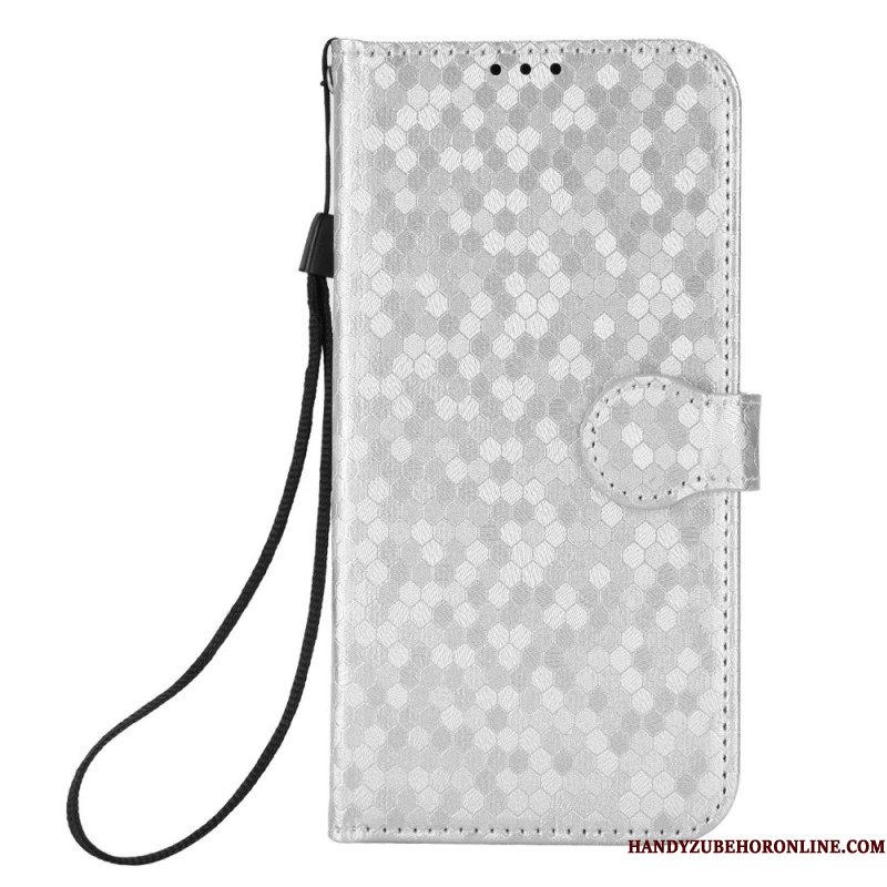 Leren Hoesje Xiaomi Redmi Note 14 Pro 4g Glanzende Gewichten