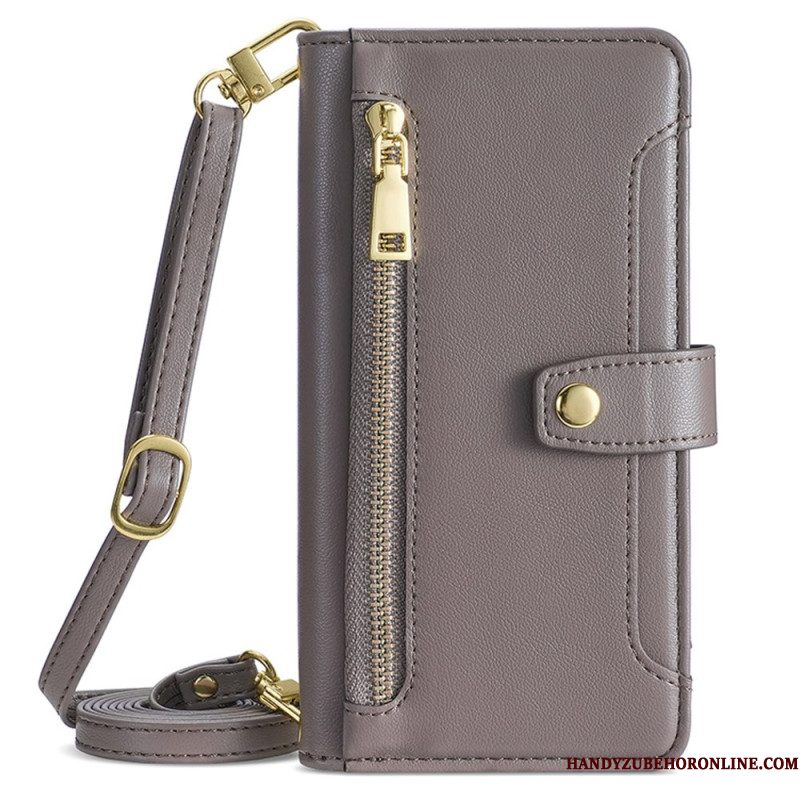 Leren Hoesje Xiaomi Redmi Note 14 Pro 4g Schouder- En Crossbodyportemonnee