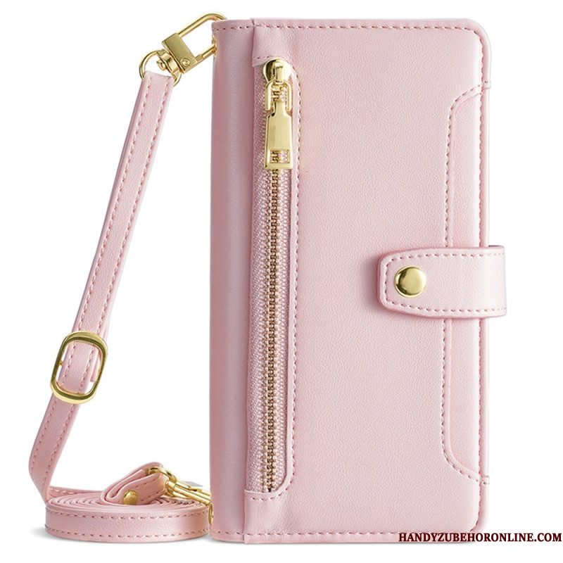 Leren Hoesje Xiaomi Redmi Note 14 Pro 4g Schouder- En Crossbodyportemonnee