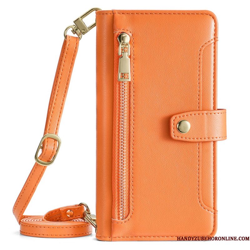 Leren Hoesje Xiaomi Redmi Note 14 Pro 4g Schouder- En Crossbodyportemonnee