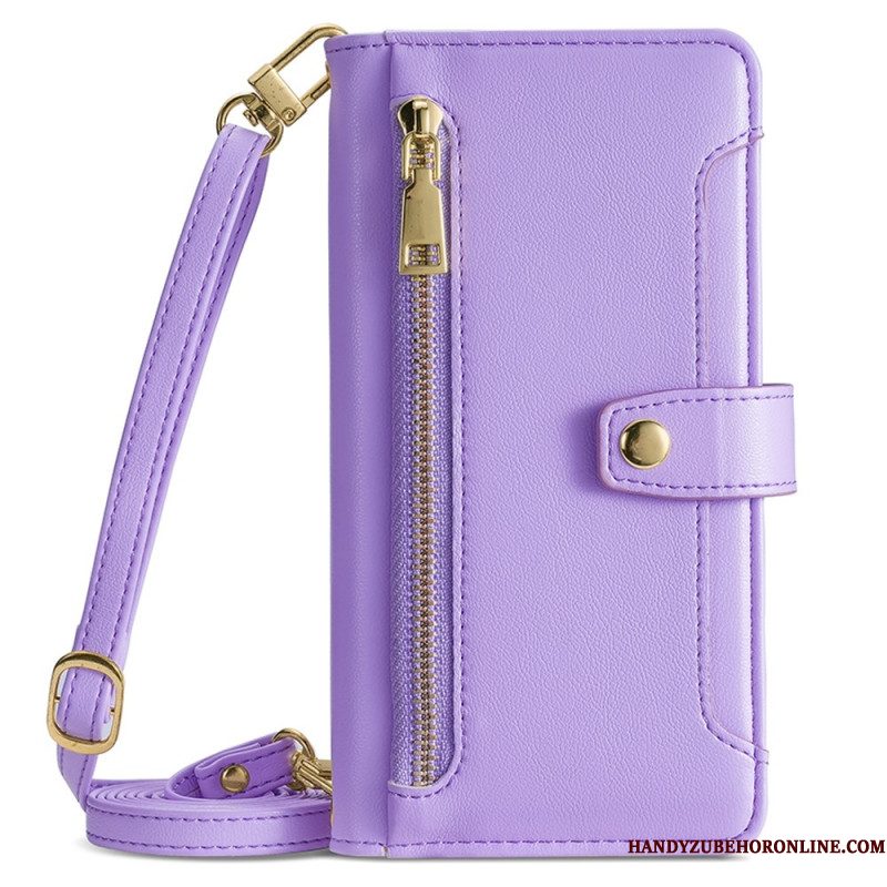 Leren Hoesje Xiaomi Redmi Note 14 Pro 4g Schouder- En Crossbodyportemonnee