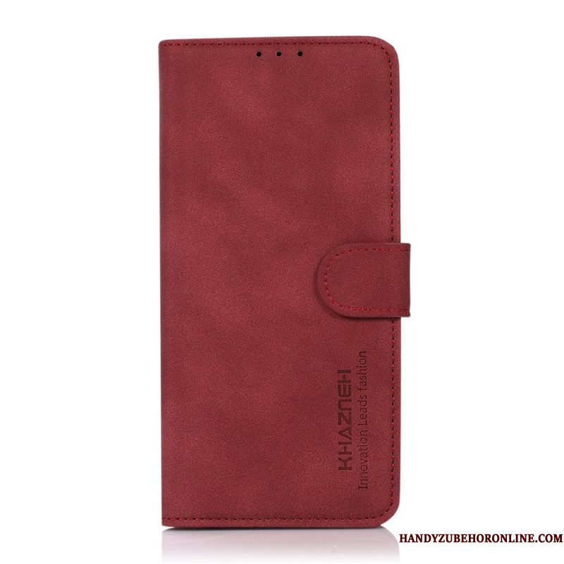 Leren Hoesje Xiaomi Redmi Note 14 Pro 5g Abeel Suède-effect Bescherming Hoesje