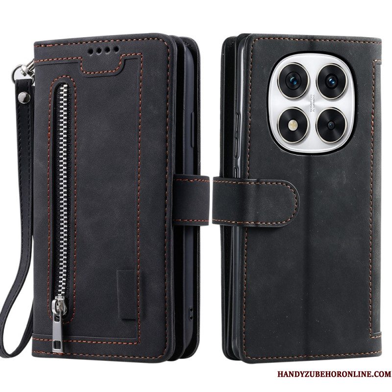 Leren Hoesje Xiaomi Redmi Note 14 Pro 5g Kaarthouder Bescherming Hoesje