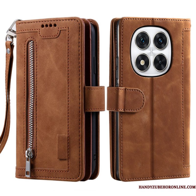 Leren Hoesje Xiaomi Redmi Note 14 Pro 5g Kaarthouder Bescherming Hoesje