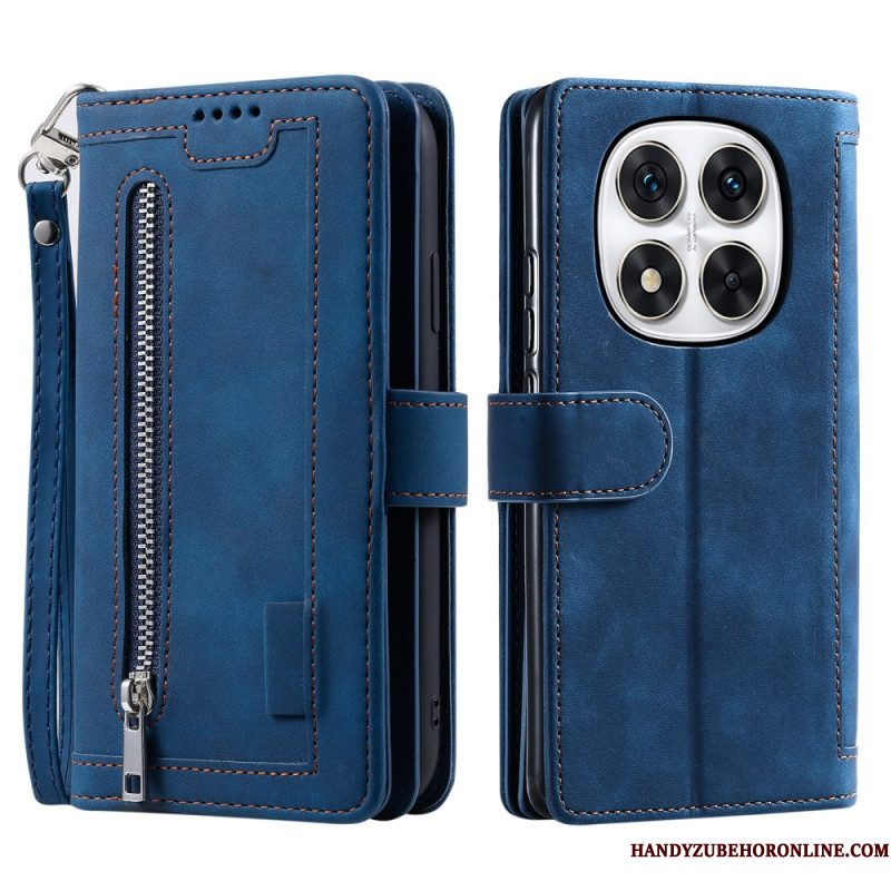 Leren Hoesje Xiaomi Redmi Note 14 Pro 5g Kaarthouder Bescherming Hoesje