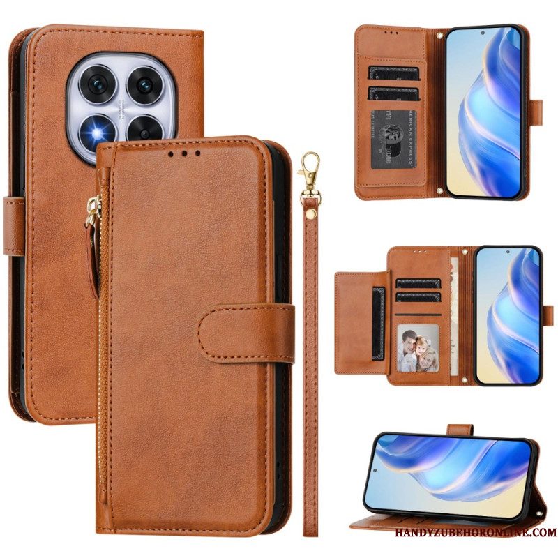 Leren Hoesje Xiaomi Redmi Note 14 Pro 5g Multifunctioneel Retro Bescherming Hoesje