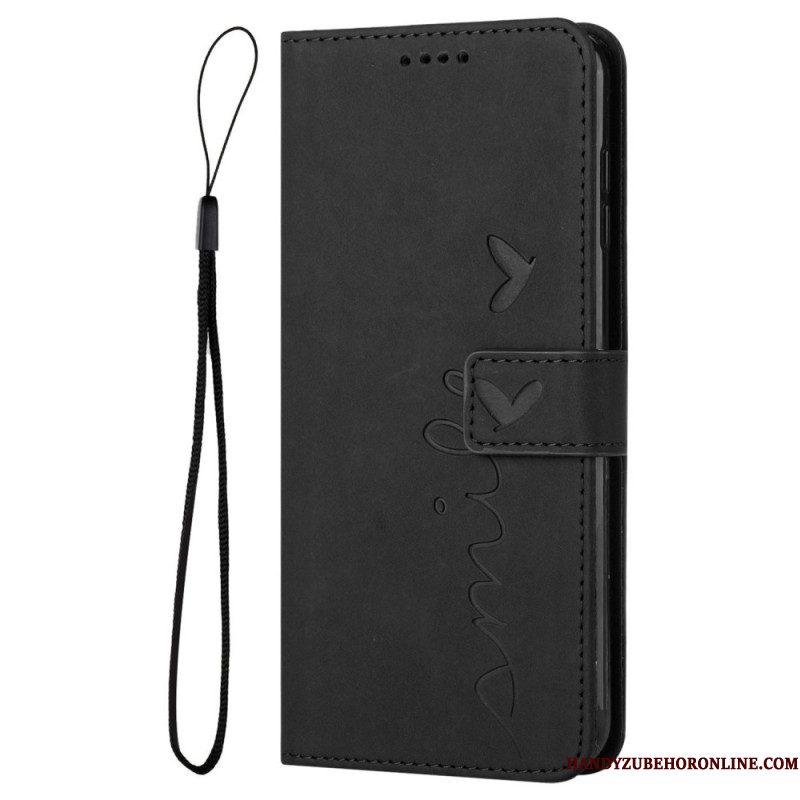 Leren Hoesje Xiaomi Redmi Note 14 Pro 5g Smile Bescherming Hoesje