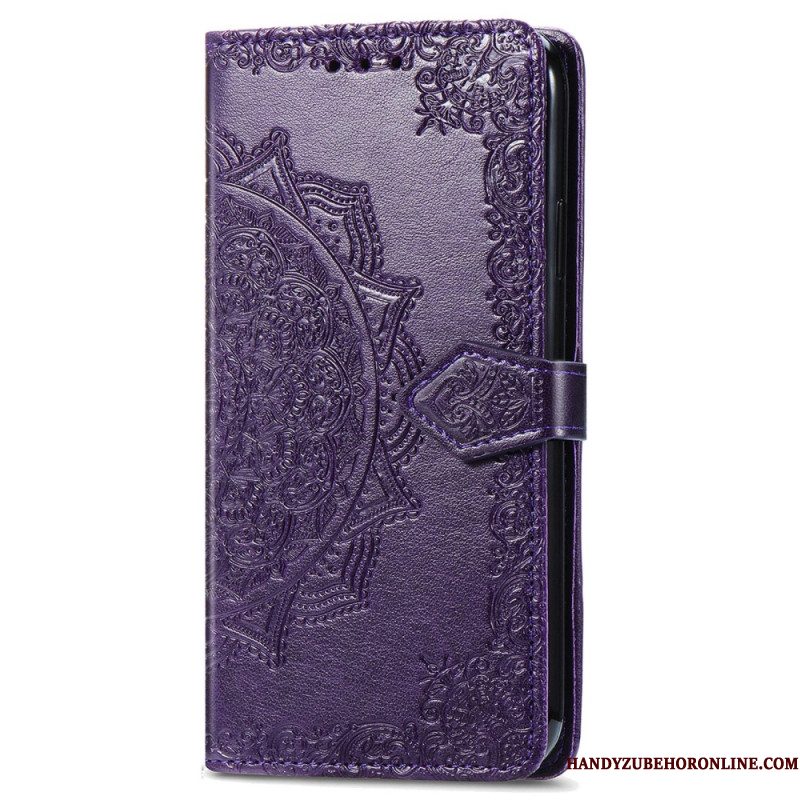 Leren Hoesje Xiaomi Redmi Note 14 Pro Plus 5g Barok Mandala Bescherming Hoesje