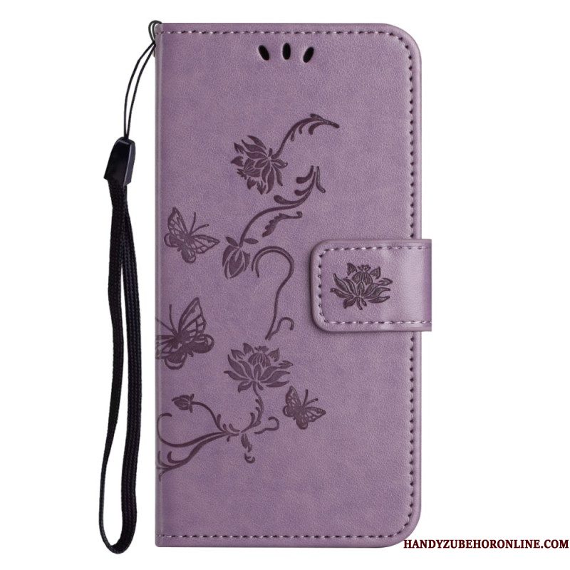 Leren Hoesje Xiaomi Redmi Note 14 Pro Plus 5g Bloemen Bescherming Hoesje