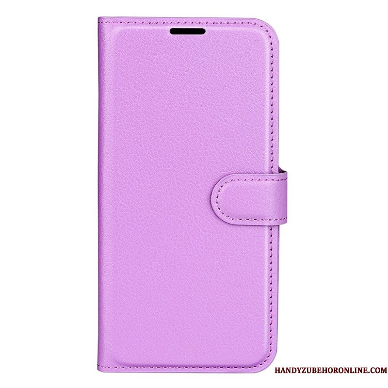 Leren Hoesje Xiaomi Redmi Note 14 Pro Plus 5g Klassiek Lychee Kunstleer