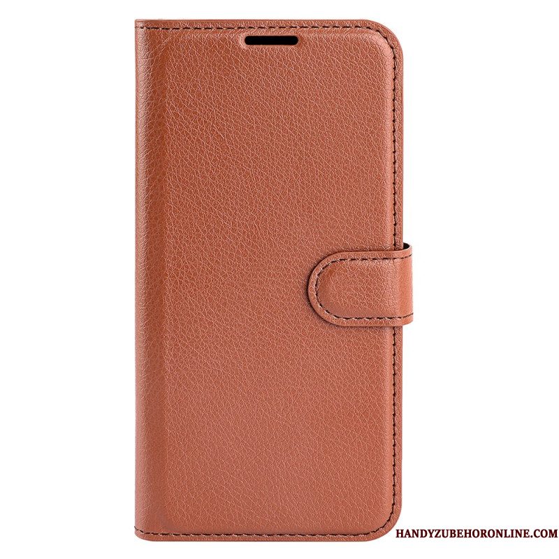 Leren Hoesje Xiaomi Redmi Note 14 Pro Plus 5g Klassiek Lychee Kunstleer