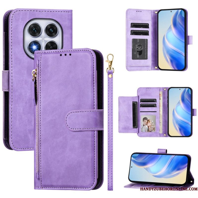 Leren Hoesje Xiaomi Redmi Note 14 Pro Plus 5g Retro Multifunctioneel