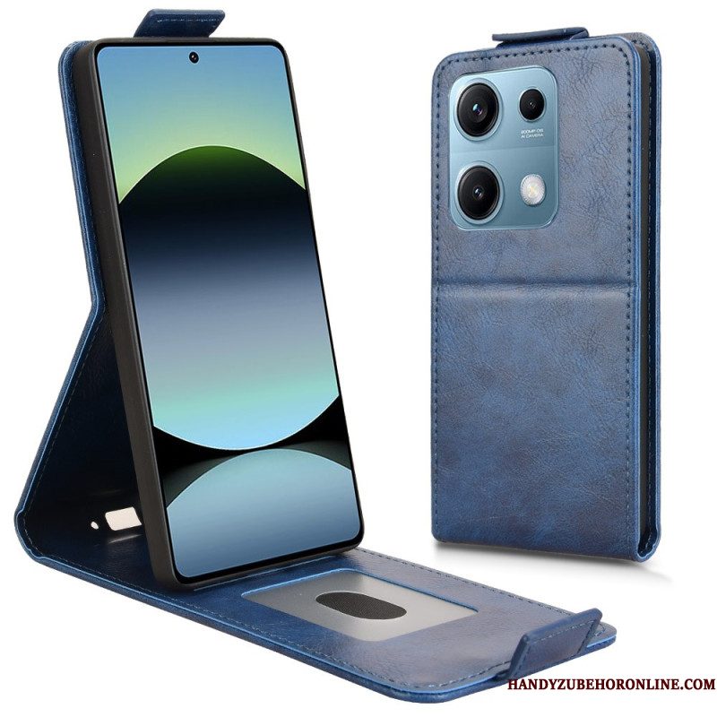 Leren Hoesje Xiaomi Redmi Note 14s Ontwerp Met Verticale Klep Bescherming Hoesje