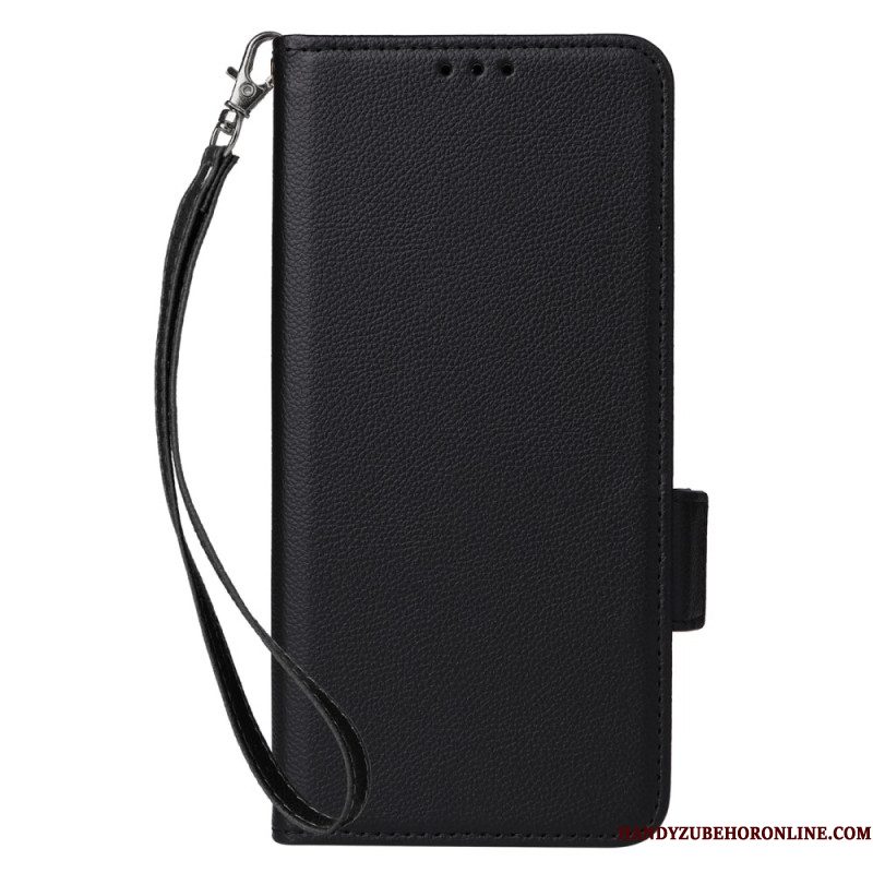 Leren Hoesje Xiaomi Redmi Note 14s Ultraslank Met Riem Bescherming Hoesje