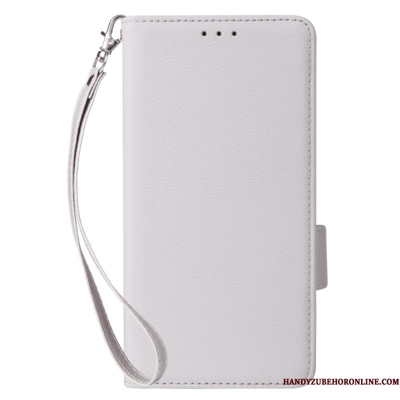 Leren Hoesje Xiaomi Redmi Note 14s Ultraslank Met Riem Bescherming Hoesje