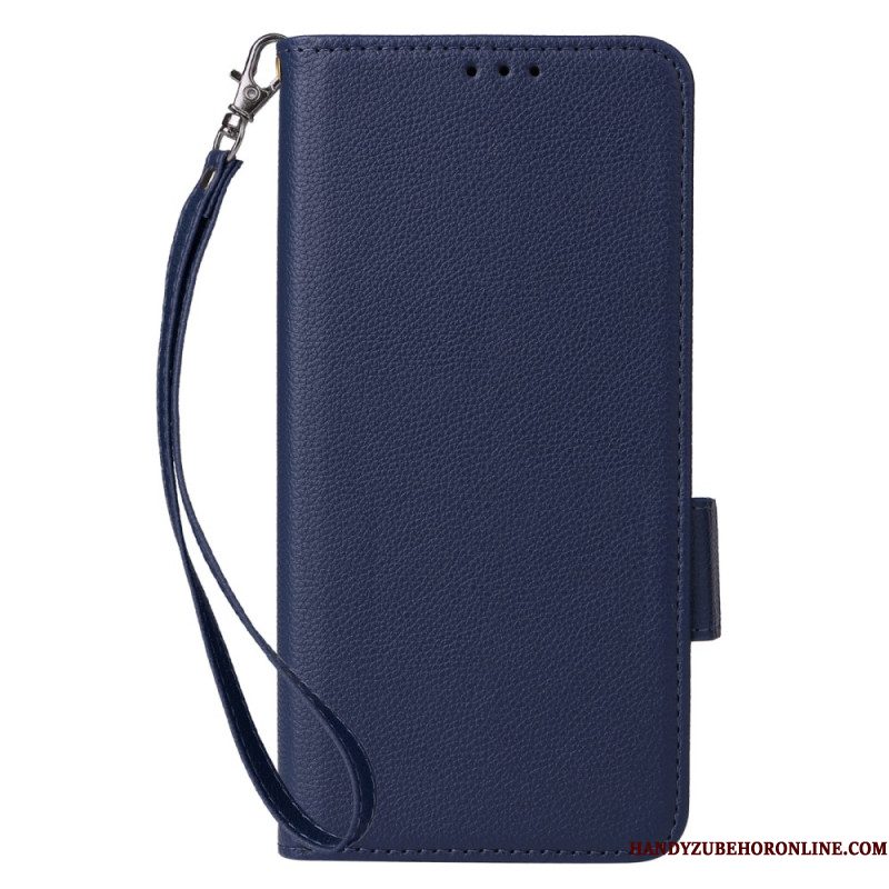 Leren Hoesje Xiaomi Redmi Note 14s Ultraslank Met Riem Bescherming Hoesje