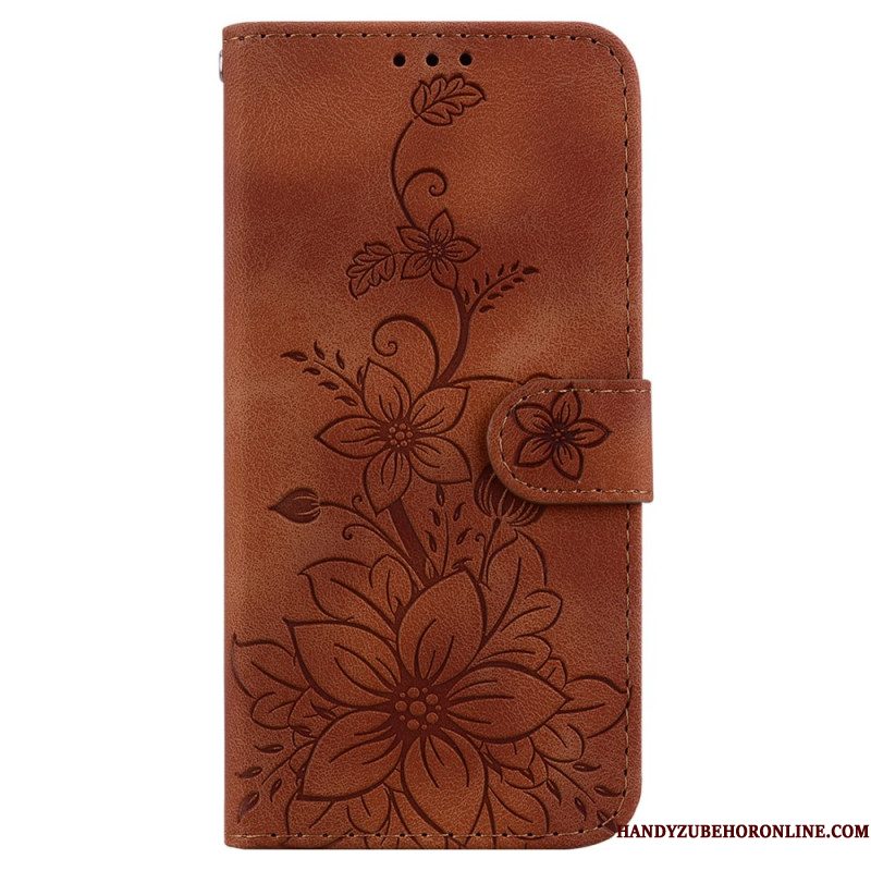 Leren Hoesje Xiaomi Redmi Note 15 5g Fleur-de-lis