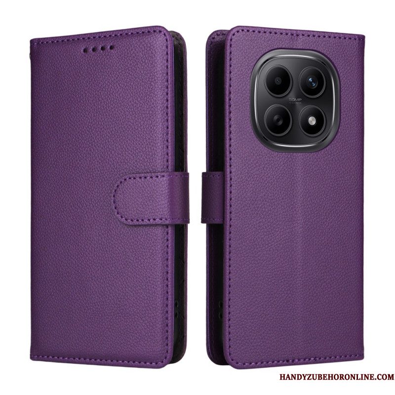 Leren Hoesje Xiaomi Redmi Note 15 5g Rfid-blokkering En Riem