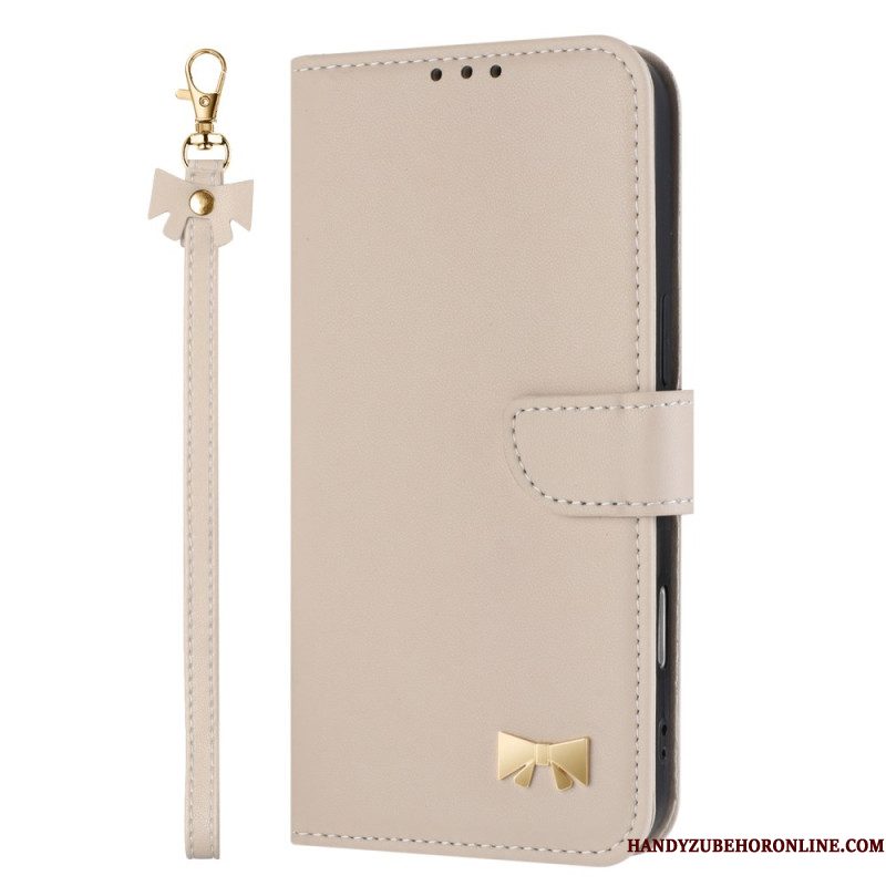 Leren Hoesje Xiaomi Redmi Note 15 Pro 5g Decoratieve Knoop