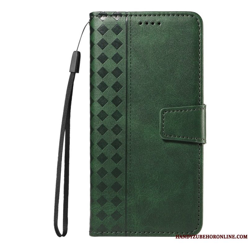 Leren Hoesje Xiaomi Redmi Note 15 Pro 5g Diamanten Rand Bescherming Hoesje