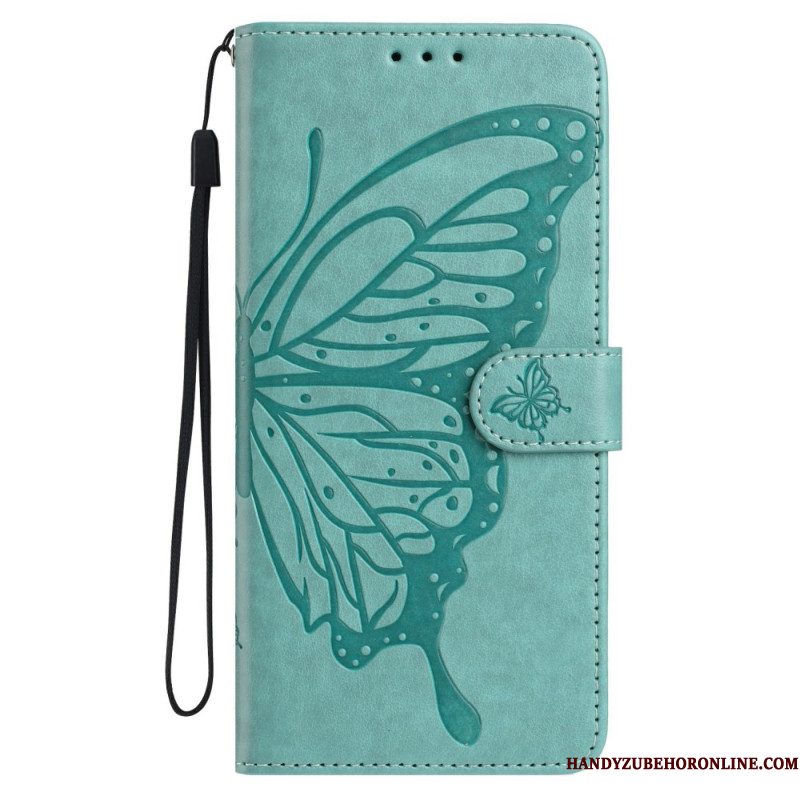 Leren Hoesje Xiaomi Redmi Note 15 Pro 5g Grafische Vlinder Bescherming Hoesje