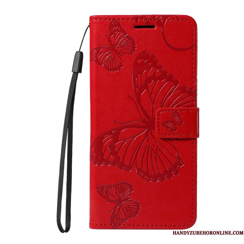 Leren Hoesje Xiaomi Redmi Note 15 Pro 5g Reuzenvlinders