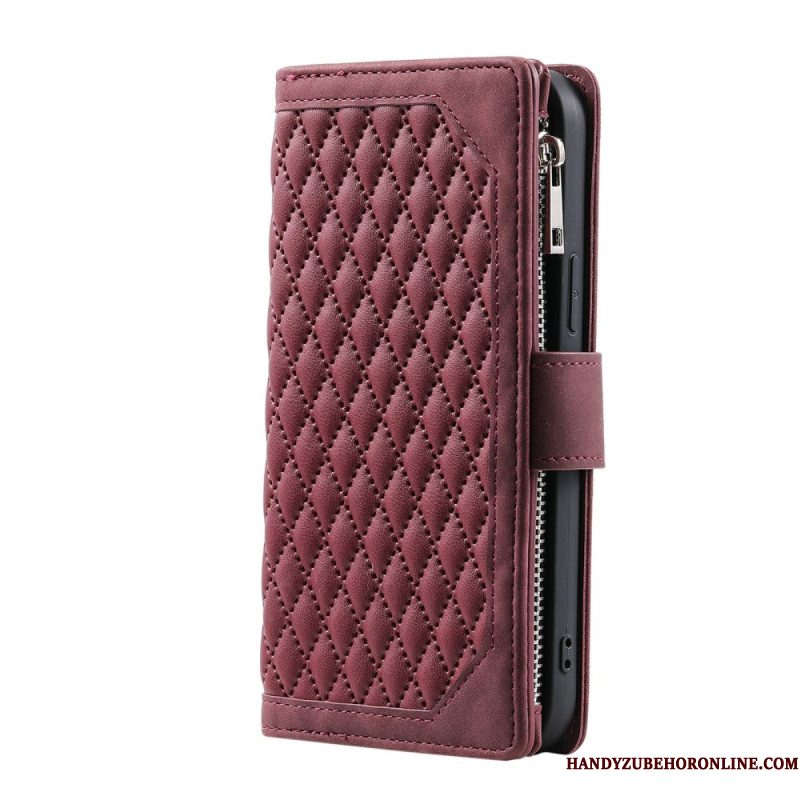 Leren Hoesje Xiaomi Redmi Note 15 Pro Plus 5g Gewatteerd Design