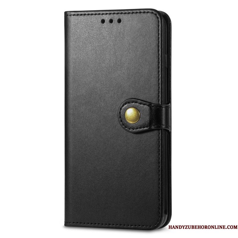 Leren Hoesje Xiaomi Redmi Note 15 Pro Plus 5g Gouden Sluiting