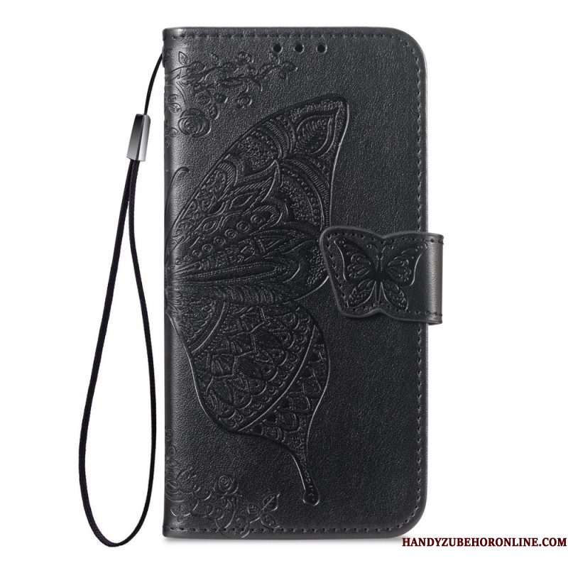 Leren Hoesje Xiaomi Redmi Note 15 Pro Plus 5g Grafisch Vlinder Bescherming Hoesje