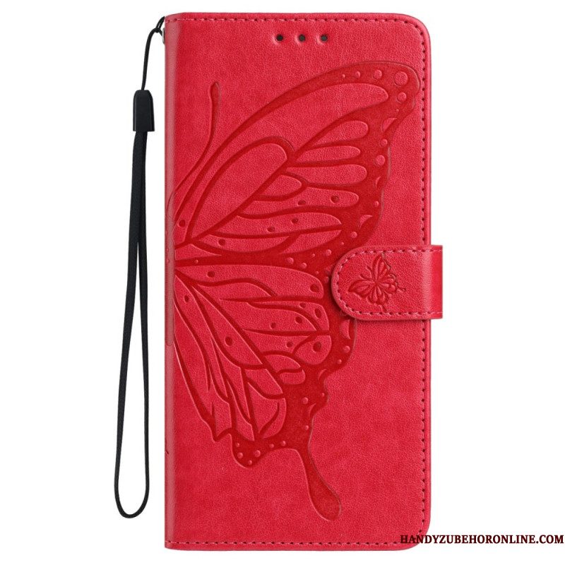 Leren Hoesje Xiaomi Redmi Note 15 Pro Plus 5g Stijlvolle Vlinder Bescherming Hoesje