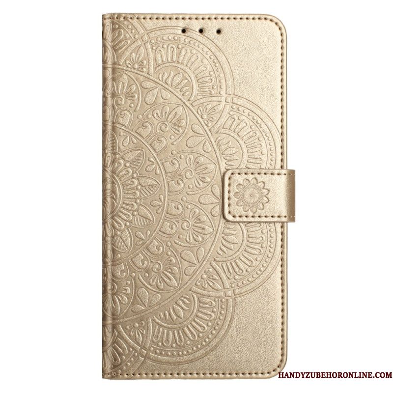 Leren Hoesje iPhone 17 Mandala Print Bescherming Hoesje