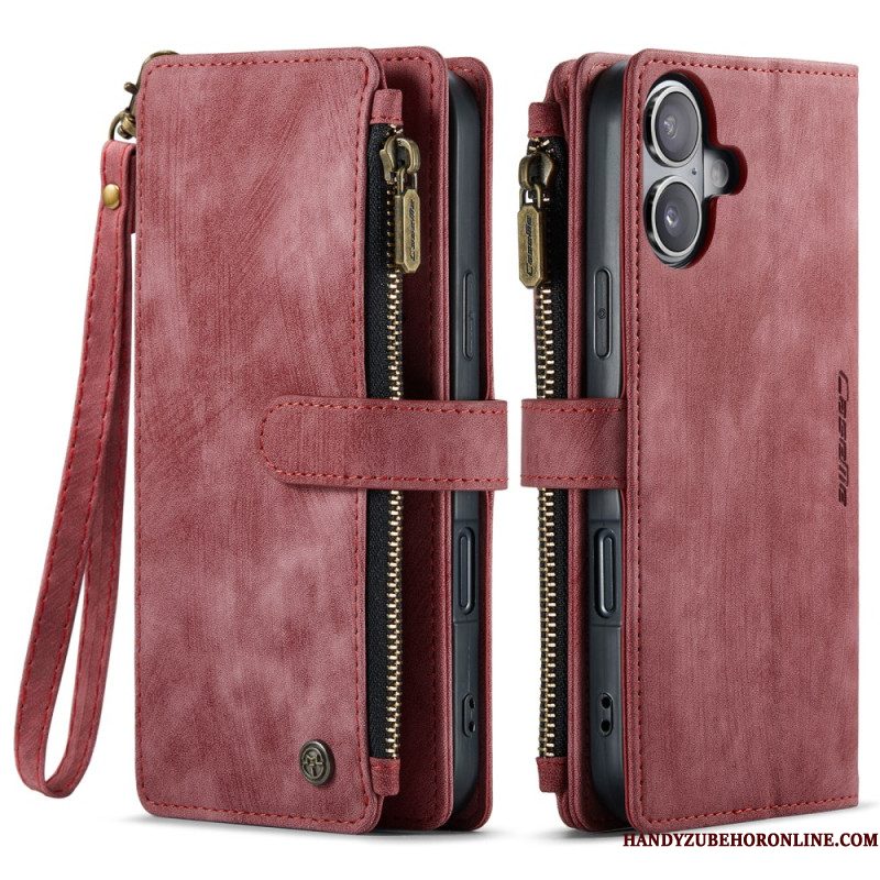 Leren Hoesje iPhone 17 Portemonnee Met 10 Kaartsleuven Bescherming Hoesje