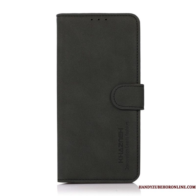 Leren Hoesje iPhone 17 Pro Max Gestructureerd Khazneh Bescherming Hoesje