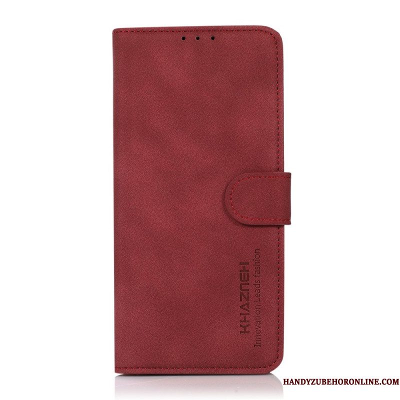 Leren Hoesje iPhone 17 Pro Max Gestructureerd Khazneh Bescherming Hoesje