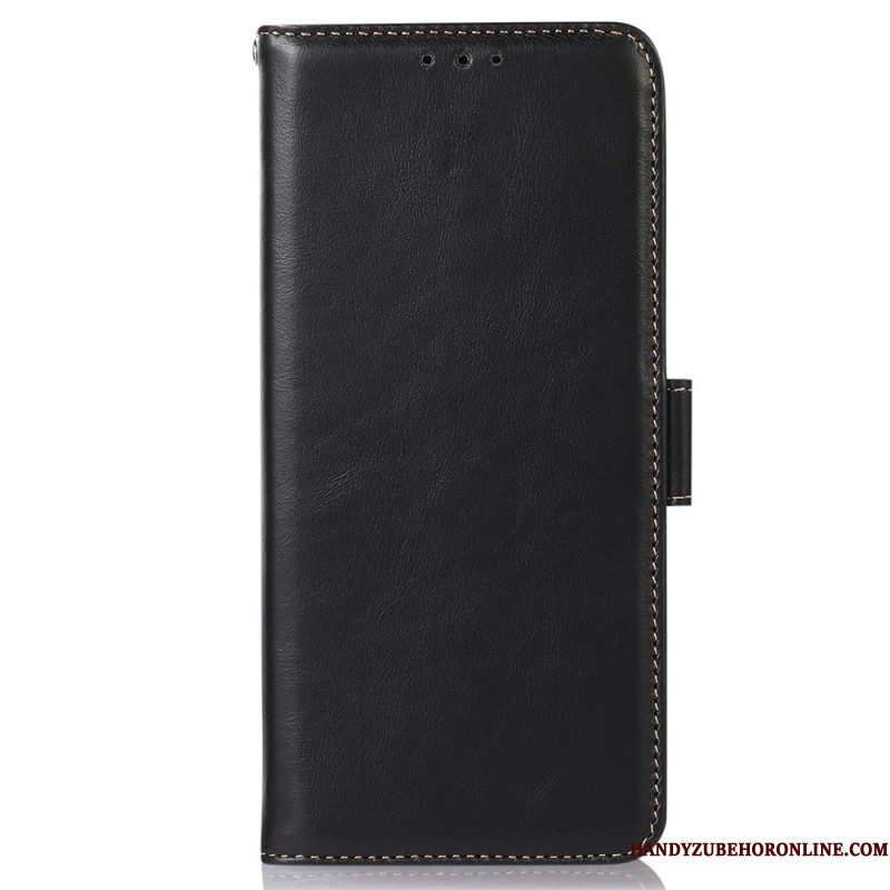 Leren Hoesje iPhone 17 Pro Max Premium Leren Rfid-portemonnee