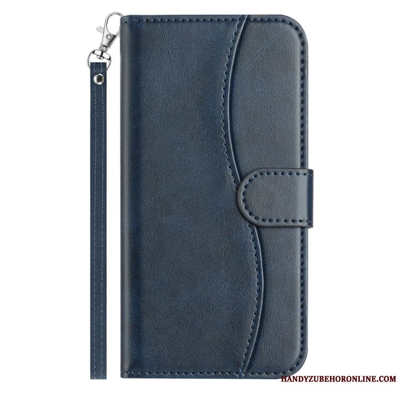Leren Hoesje iPhone 17 S-design Met Bandje Bescherming Hoesje