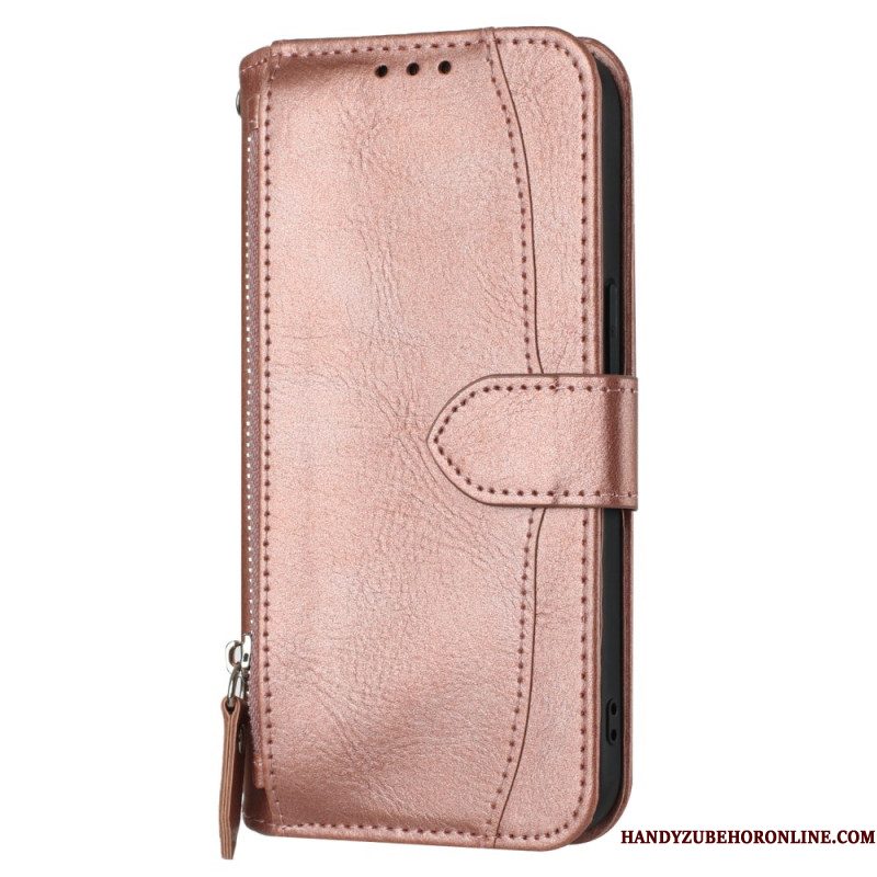 Leren Hoesje iPhone Air Retro Portemonnee