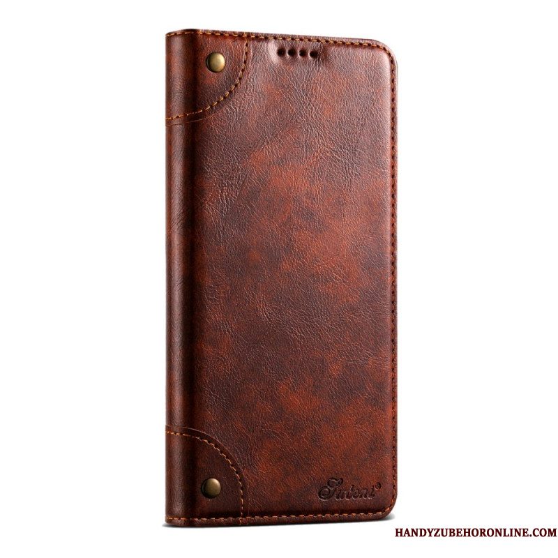 Leren Hoesje iPhone Air Vintage Suteni